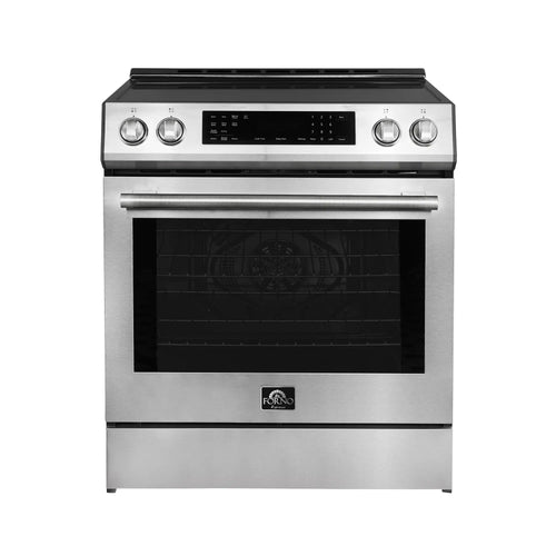 Forno Espresso Donatello 30-Inch Induction Range with Digital Display in Stainless Steel  - FFSIN0905-30
