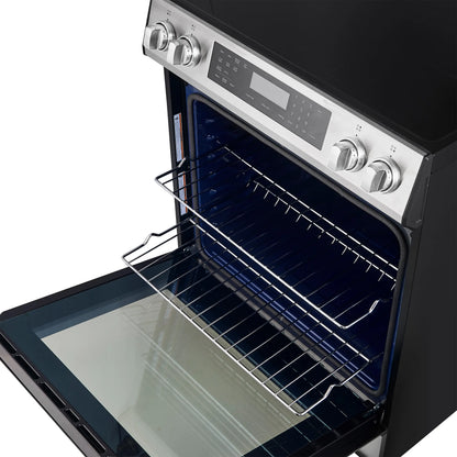 Forno Espresso Donatello 30-Inch Induction Range with Digital Display in Stainless Steel  - FFSIN0905-30