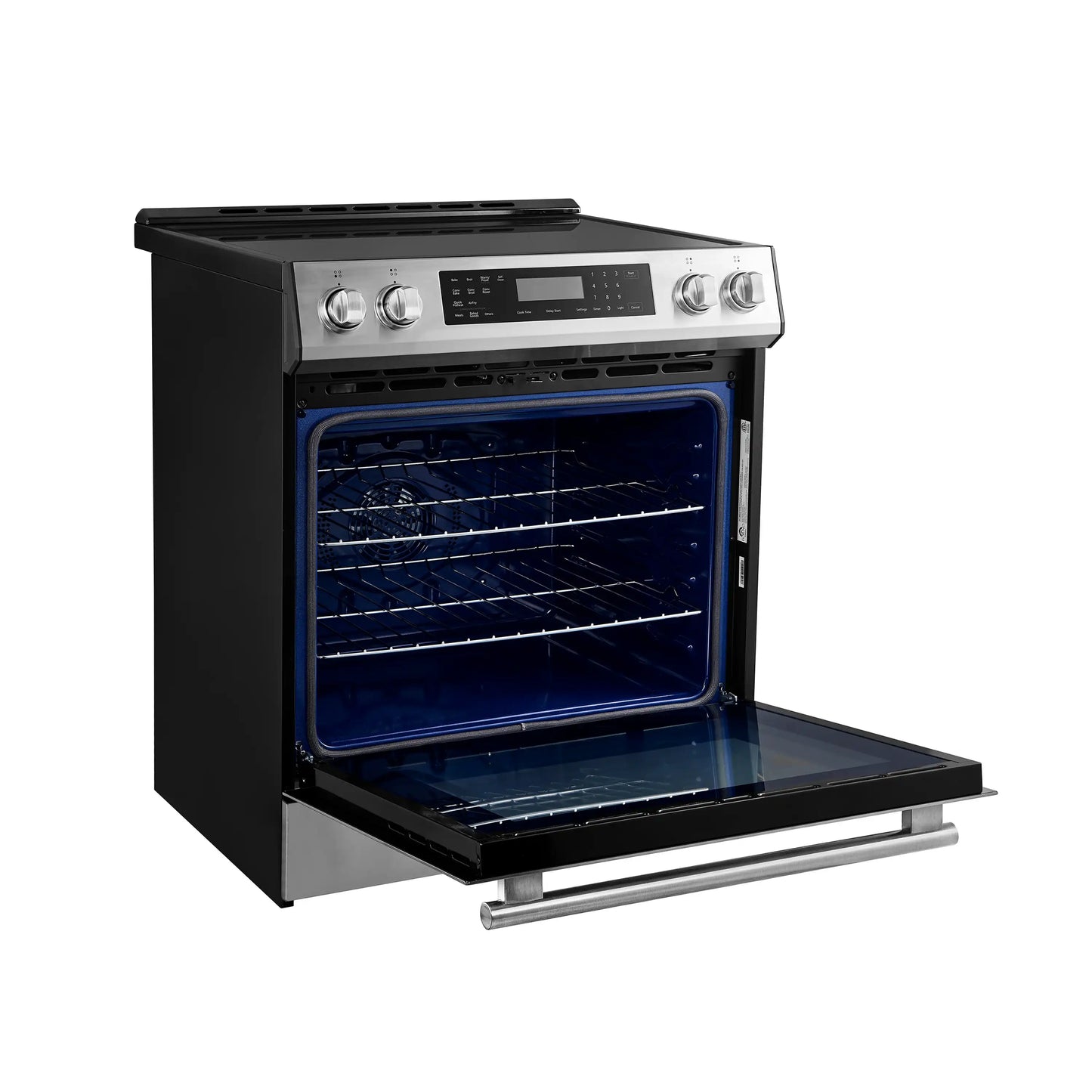 Forno 5-Piece Appliance Package - 30-Inch Induction Range, Under Cabinet Range Hood, Refrigerator with Water Dispenser, Dishwasher, and 30-Inch Microwave Oven in Stainless Steel - APW5-905-30-MWO30