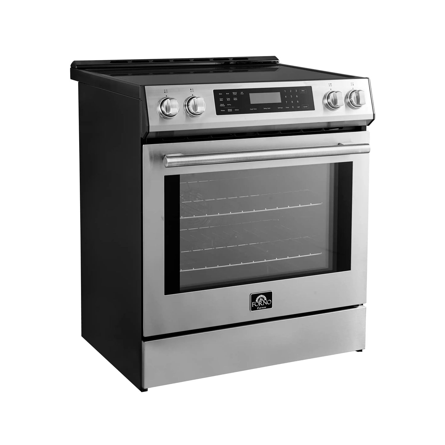 Forno Espresso Donatello 30-Inch Induction Range with Digital Display in Stainless Steel  - FFSIN0905-30