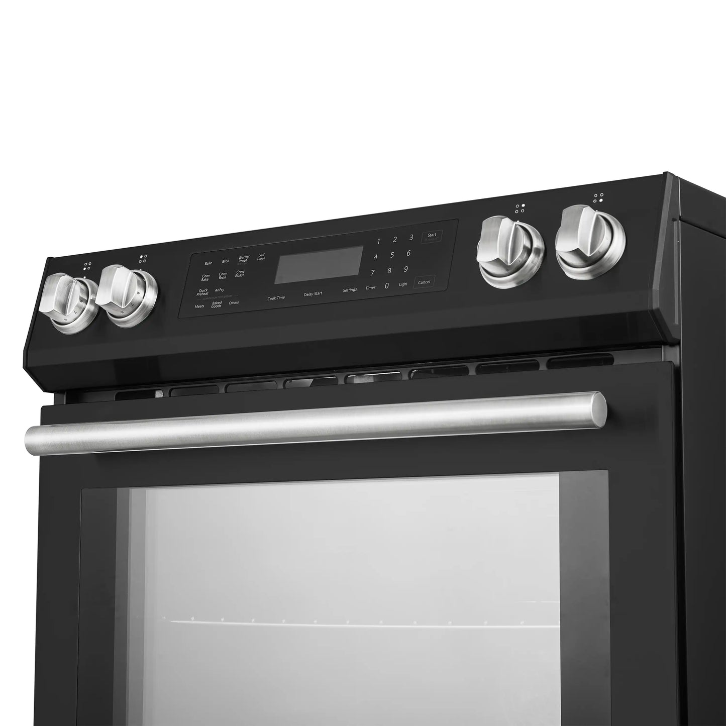 Forno 5-Piece Appliance Package - 30-Inch Induction Range, Under Cabinet Range Hood, Refrigerator with Water Dispenser, Dishwasher, and  Microwave Drawer in Black with Antique Brass Trim - APW5-905-30BLK