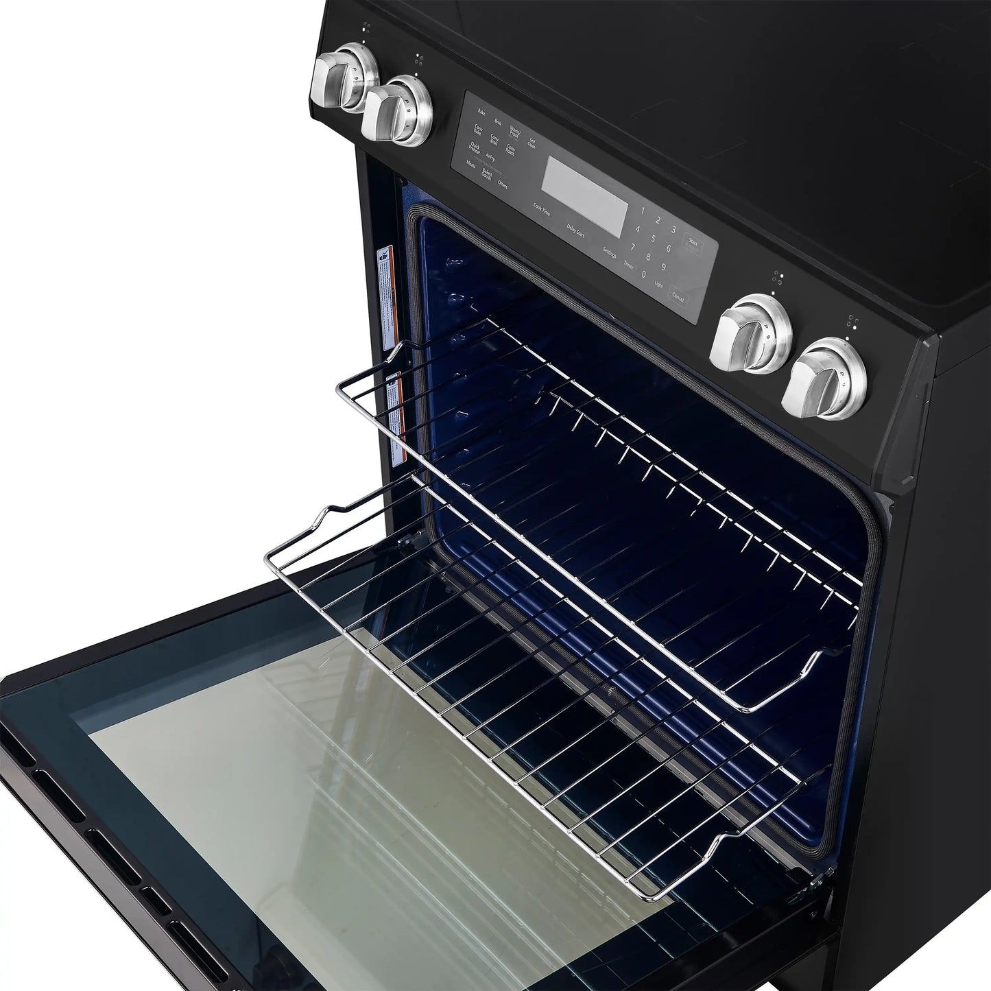 Forno 5-Piece Appliance Package - 30-Inch Inducton Range, Under Cabinet Range Hood, Refrigerator with Water Dispenser, Dishwasher, and 24-Inch Microwave Oven in Black with Antique Brass Trim - APW5-905-30BLK-MWO24