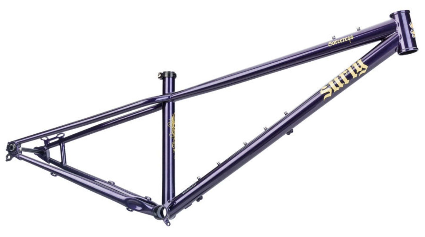 NEW Surly Sorceress Hardtail Mountain Frame - Steel, Elderberry Tonic - 210000074770