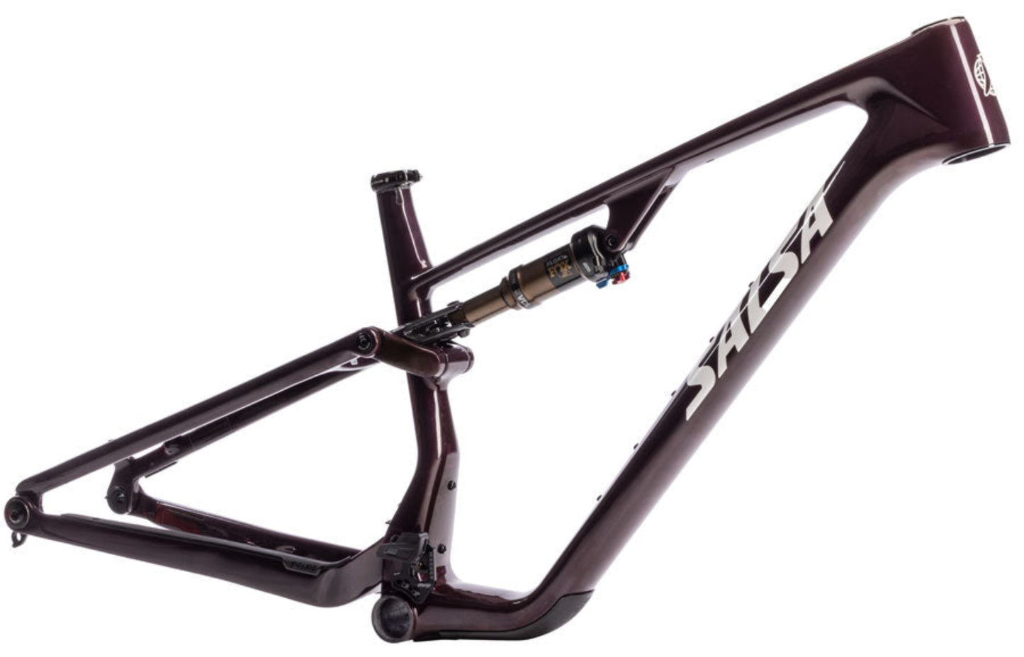 NEW Salsa Spearfish C Deluxe Frame - 29" Carbon, Black/Deep Orchid Carbon - 210000074702