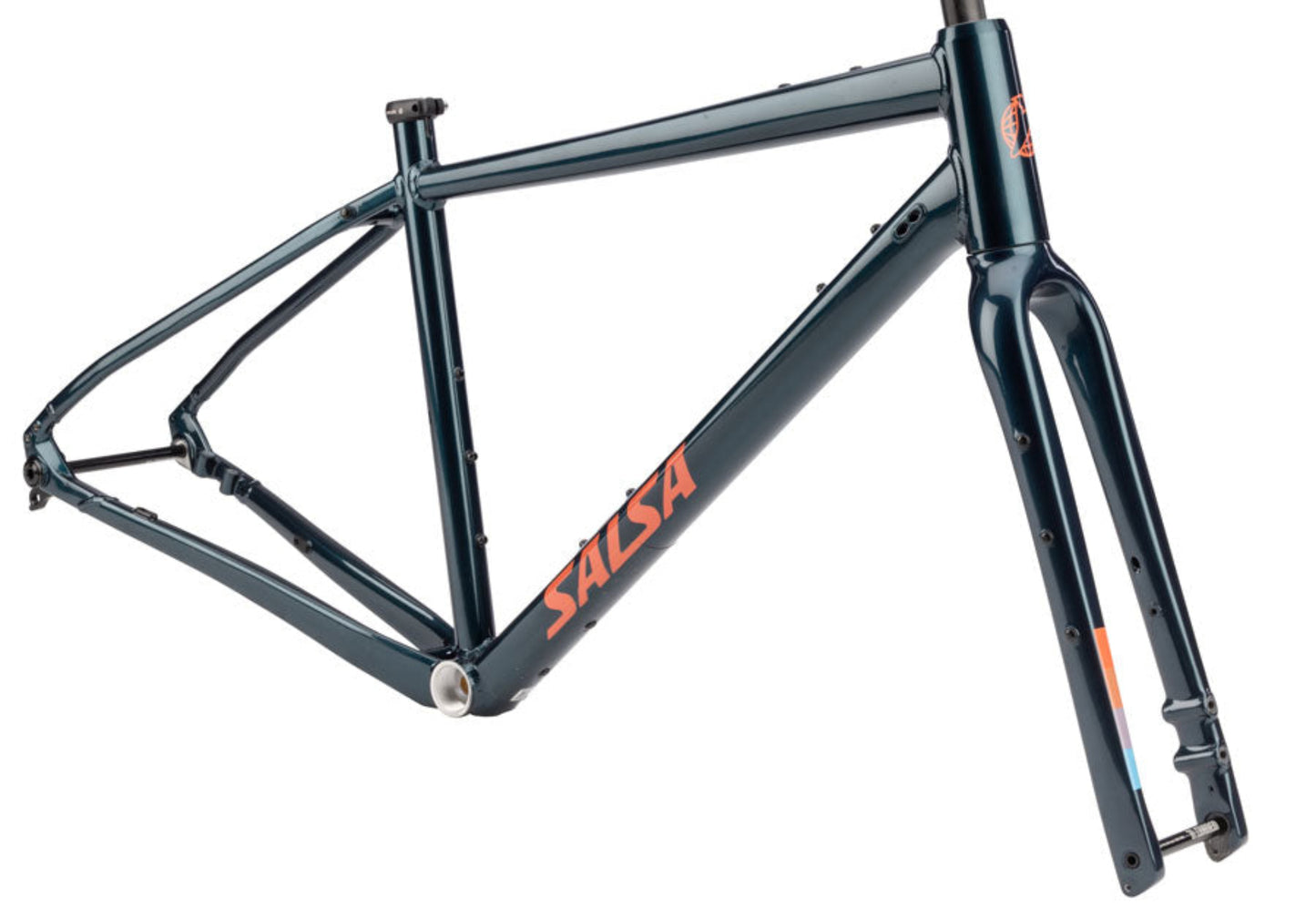 NEW Salsa Journeyer Drop Bar Gravel Frameset - Aluminum, Midnight Blue, 650b/700c - 210000073905