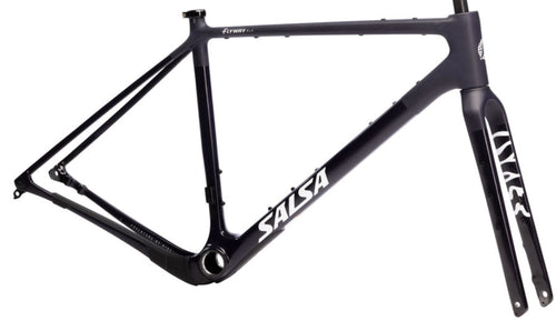 NEW Salsa Flyway C DLX Gravel / All-Road Frameset - 700c, Carbon, Midnight - 210000073875