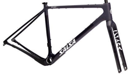 NEW Salsa Flyway C DLX Gravel / All-Road Frameset - 700c, Carbon, Midnight - 210000073875
