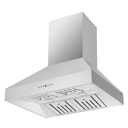 Forno 2-Piece Appliance Package - 30-Inch Gas Range with Air Fryer & Wall Mount Hood in Stainless Steel - AP2-6276-30