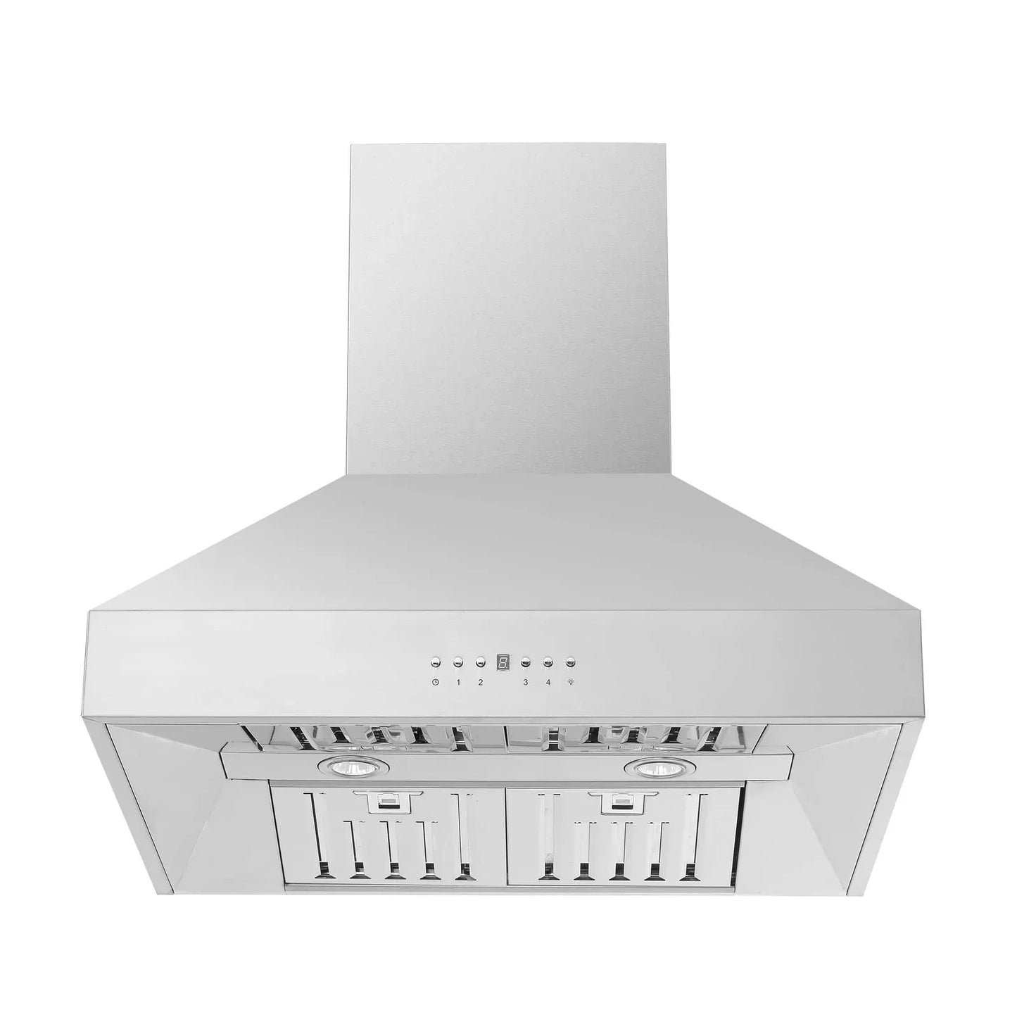 Forno 2-Piece Appliance Package - 30-Inch Gas Range with Air Fryer & Wall Mount Hood in Stainless Steel - AP2-6276-30