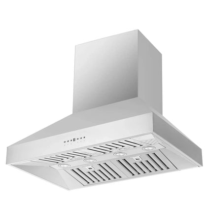Forno 2-Piece Appliance Package - 36-Inch Gas Range & Wall Mount Hood in Stainless Steel - AP2-6244-36