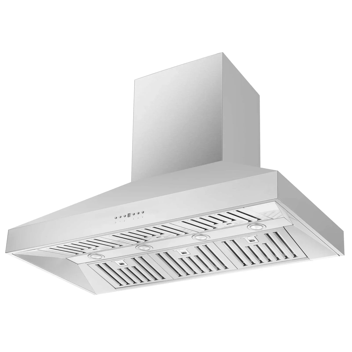 Forno 2-Piece Appliance Package - 48-Inch Gas Range & Wall Mount Hood in Stainless Steel - AP2-6244-48