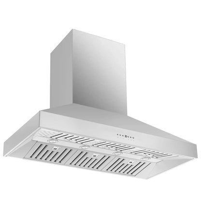 Forno 2-Piece Pro Appliance Package - 48-Inch Gas Range & Wall Mount Hood in Stainless Steel - AP2-6260-48