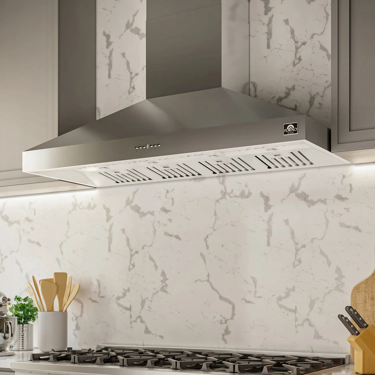 Forno Orvieto 60-Inch Wall Mount Range Hood in Stainless Steel  - FRHWM5094-60