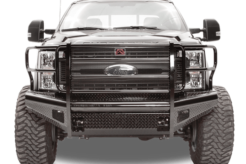 Fab Fours FS05-S1260-1 Ford F250/F350 Superduty 2005-2007 Black Steel Front Bumper with Full Guard