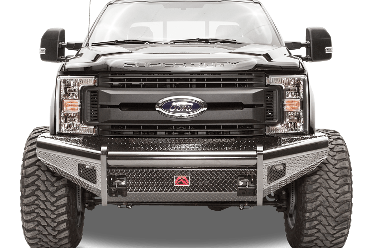 Fab Fours FS05-S1261-1 Ford F450/F550 Superduty 2005-2007 Black Steel Front Bumper No Guard