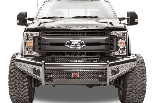 Fab Fours FS05-S1261-1 Ford F450/F550 Superduty 2005-2007 Black Steel Front Bumper No Guard
