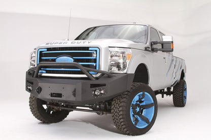 Fab Fours FS11-A2552-1 Ford F250/F350 Superduty 2011-2016 Premium Front Bumper Winch Ready with Pre-Runner Guard