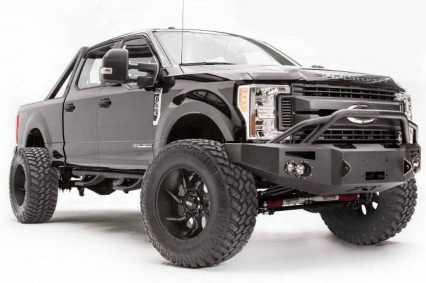 Fab Fours FS17-A4152-1 Ford F250/F350 Superduty 2017-2022 Premium Front Bumper Winch Ready with Pre-Runner Guard