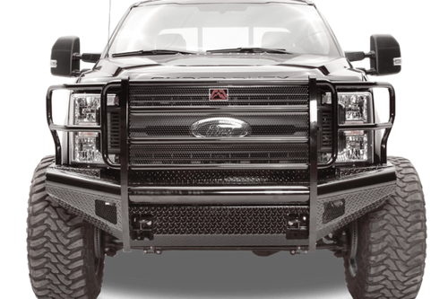 Fab Fours FS99-S1660-1 Ford F250/F350 Superduty 1999-2004 Black Steel Front Bumper with Full Guard
