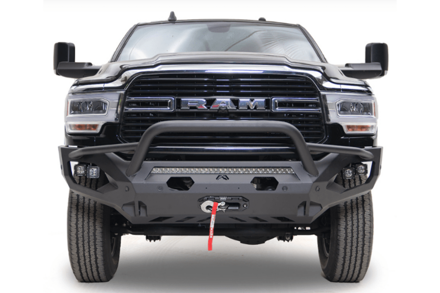 Fab Fours DR10-X2952-1 Dodge Ram 2500/3500 2010-2018 Matrix Front Bumper Winch Ready Pre-Runner Guard