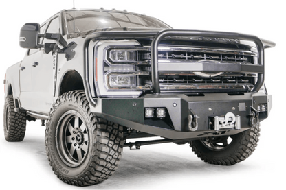 Fab Fours FS23-A5950-1 Ford F450/F550 Superduty 2023-2024 New Premium Front Bumper Winch Ready with Full Guard