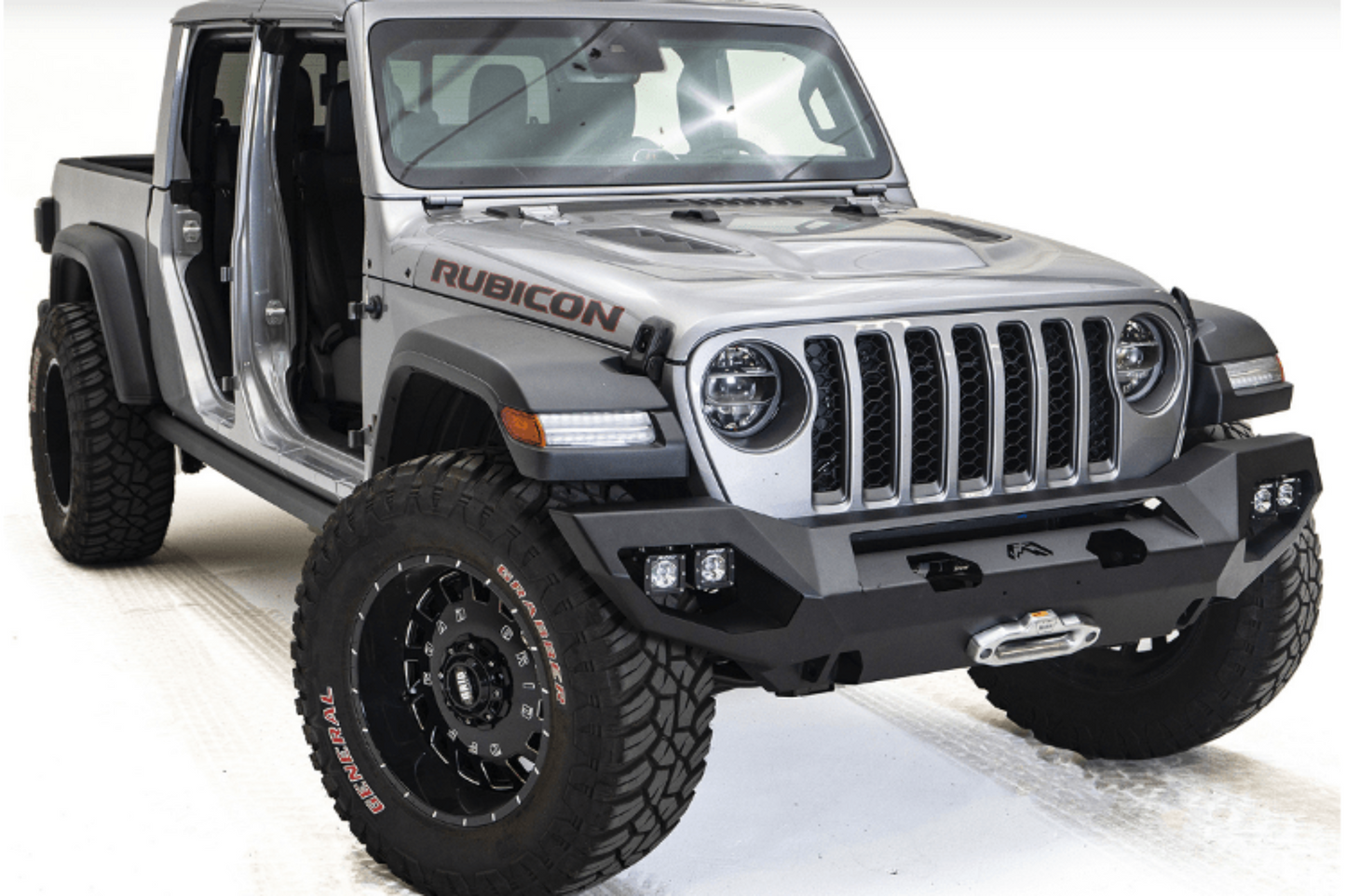 Fab Fours JL18-X4651-1 Jeep Wrangler JL 2018-2025 Matrix Front Bumper Winch Ready No Guard