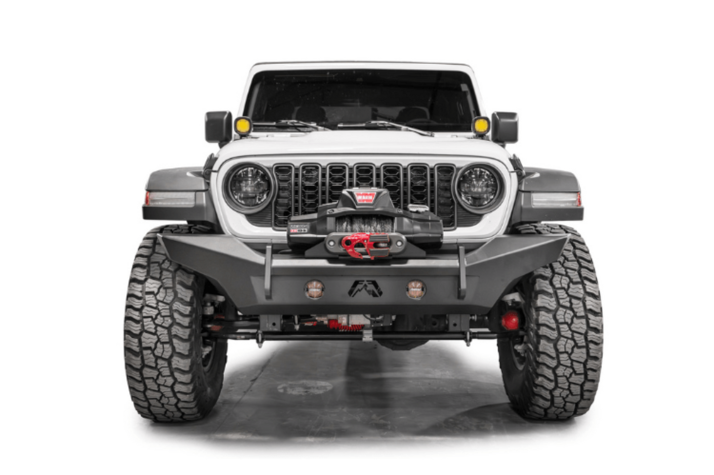 Fab Fours Lifestyle Winch Bumper JL24-B5051-1 3/4th Width Front Bumper No Guard 2018-2025 Jeep Wrangler JL