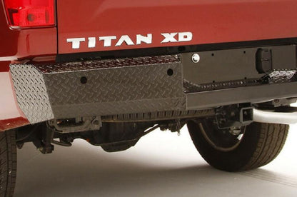 Fab Fours NT16-T3750-1 Nissan Titan XD 2016-2020 Black Steel Rear Bumper
