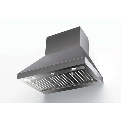 Faber Camino Wall Mount Range Hood with Size Options in Stainless Steel - CAPR36SS600