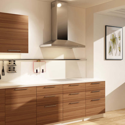 Faber Dama Wall Mount Range Hood with Sizing Options in Stainless Steel - DAMA30SSV