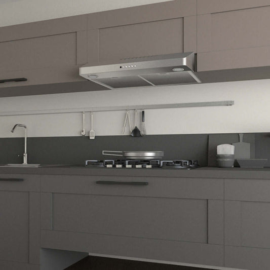 Faber Levante II Under Cabinet Range Hood with Size Options in Stainless Steel - LEVT30SS395