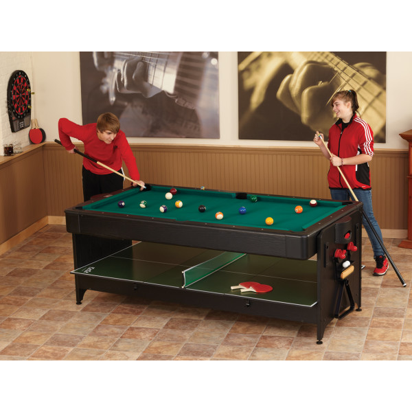 Fat Cat Original 2-in-1 7' Pockey™ Multi-Game Table