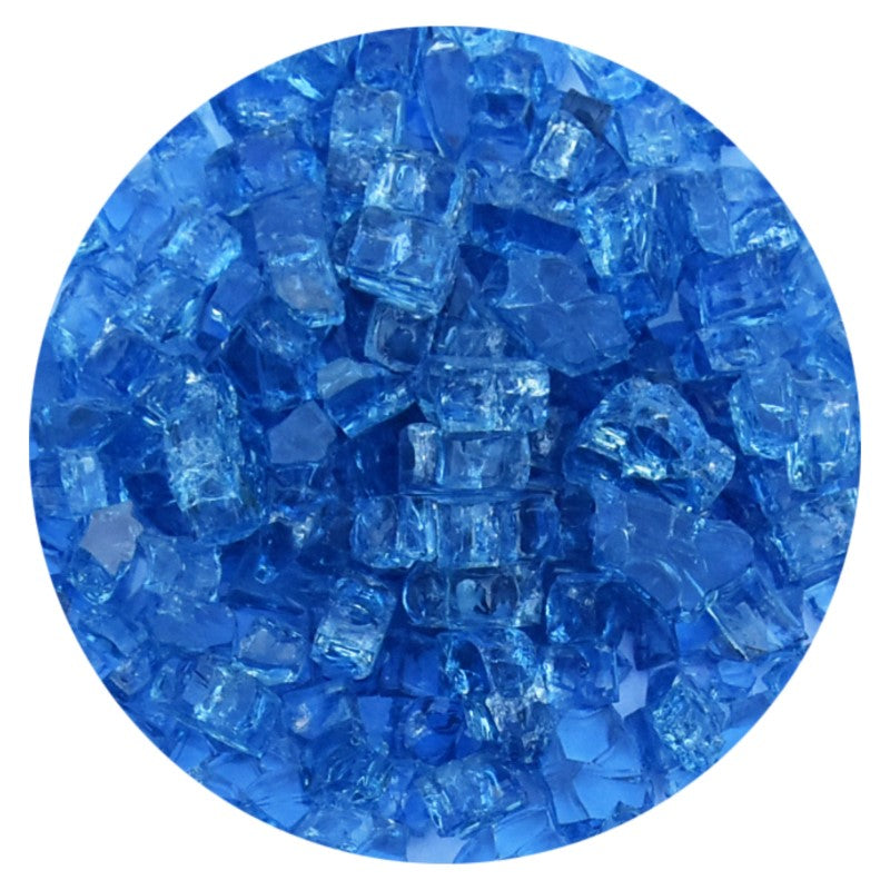 Fire Glass Caribbean Blue 