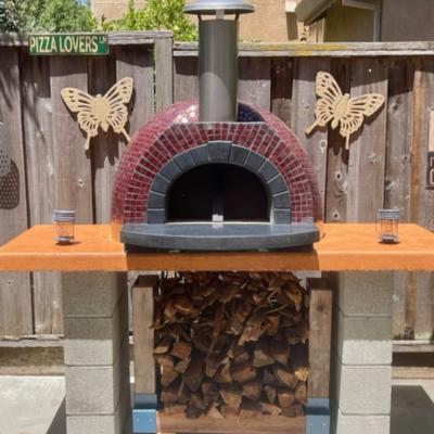 Forno Piombo Tiled Santino 70 Outdoor Pizza Oven Countertop
