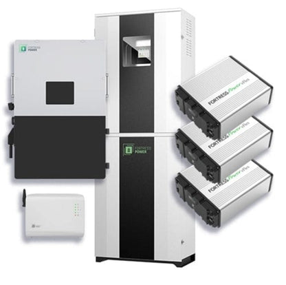 Aims Power Hybrid Power Kit | 12kW 120/240 Output 48VDC - 28.8kWh System Bundle | Envy12 Hybrid Inverter + eForce 28.8kWh Lithium Battery - Envy12+eForce28.8+Guardian