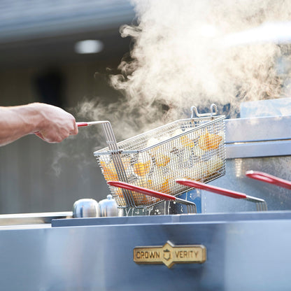 Crown Verity  40 lb. Double Tank Natural Gas Outdoor Fryer - 180,000 BTU - CV-PF-2NG