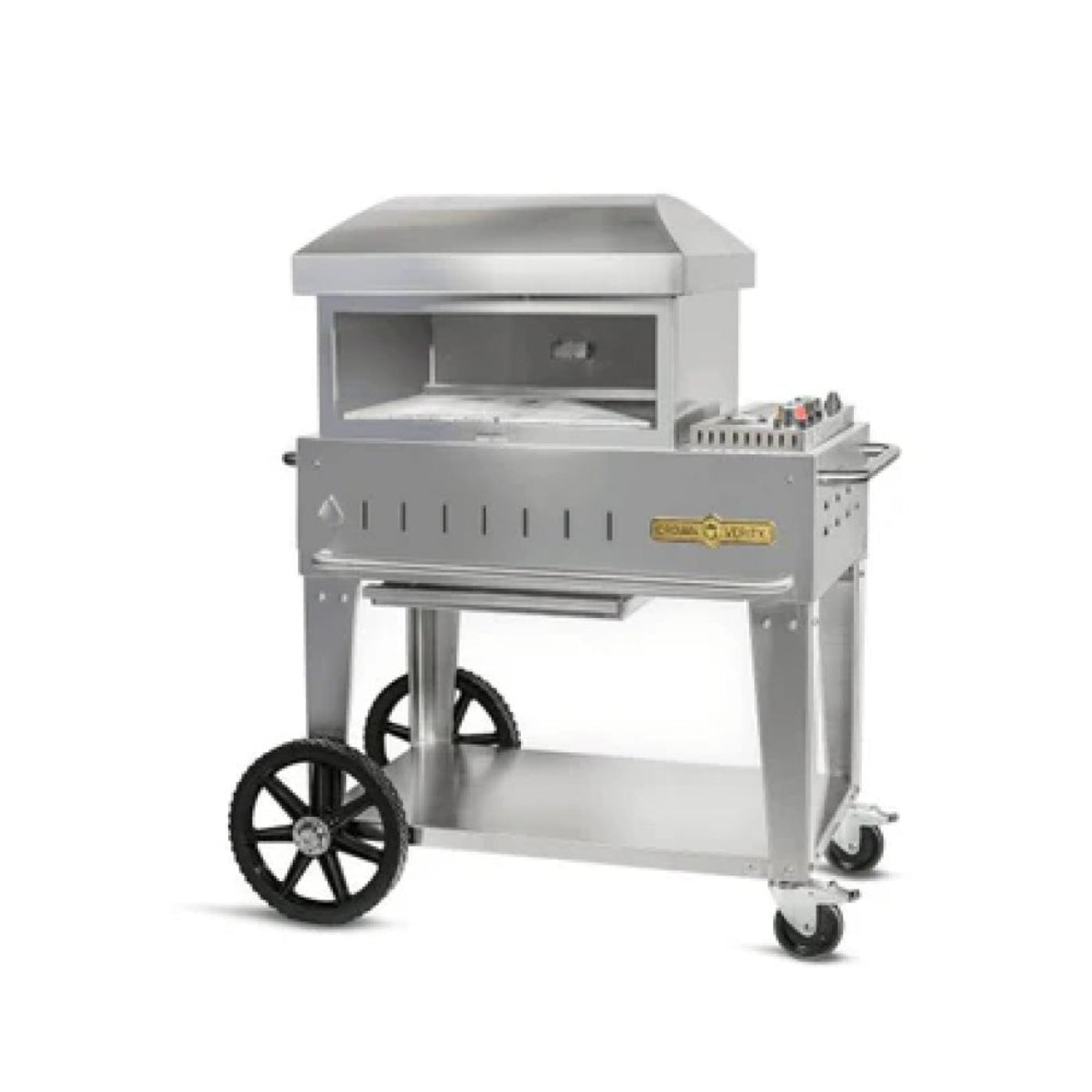 Crown Verity 24" Mobile Pizza Oven - Natural Gas -  CV-PZ24-MB-NG