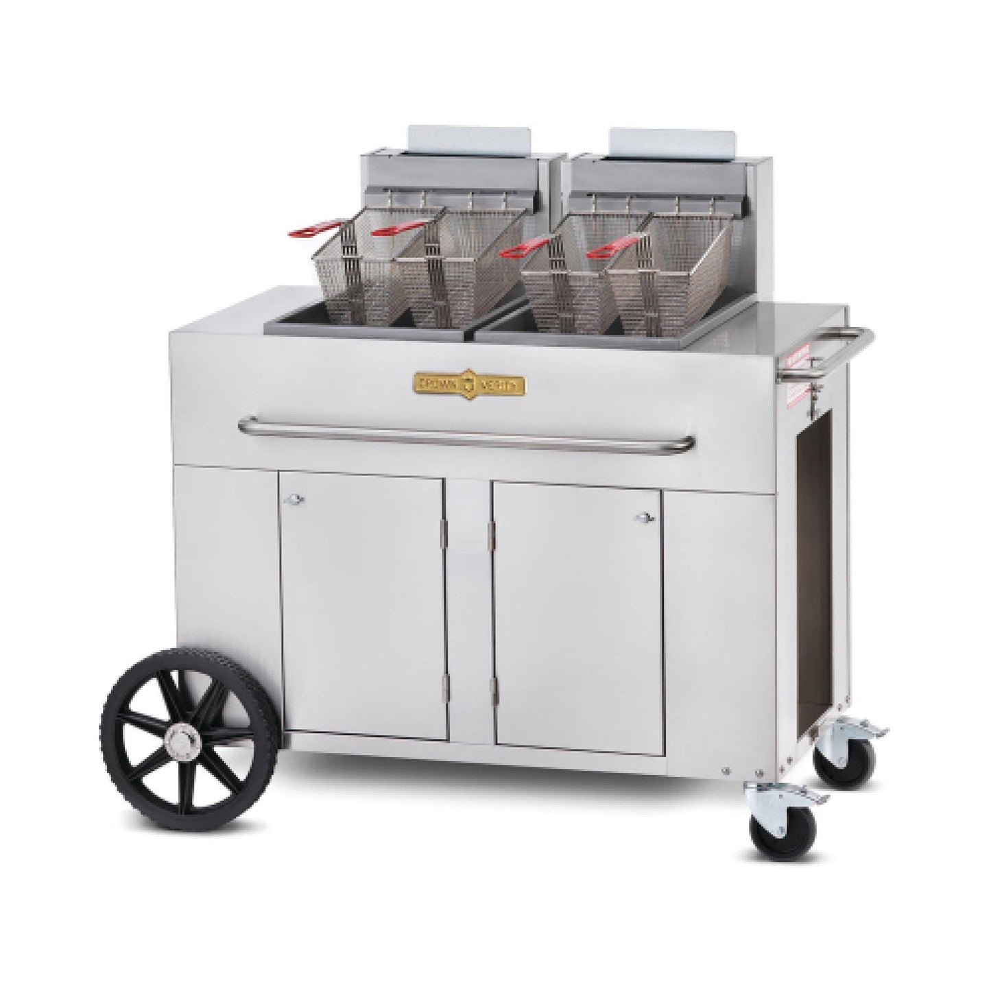 Crown Verity  40 lb. Double Tank Natural Gas Outdoor Fryer - 180,000 BTU - CV-PF-2NG