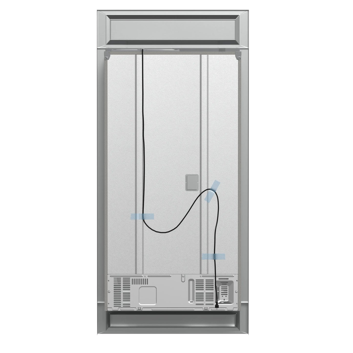 Forno Moena 36-Inch French Door 19.2 cu. ft Refrigerator with Modern Decorative Grille in Stainless Steel (FFRBI1820-40MG)