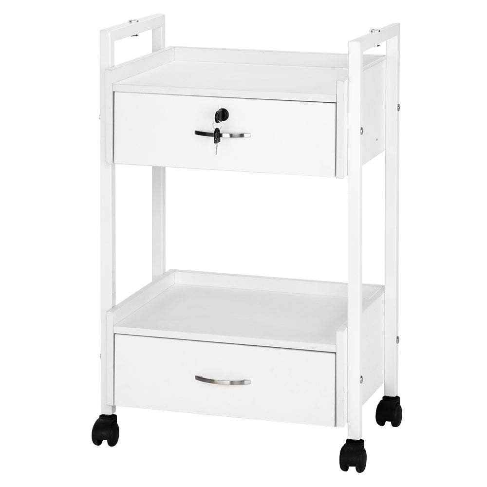 Omysalon 1 Operator Basic Nail Salon Package with Two Drawers White - G59000139