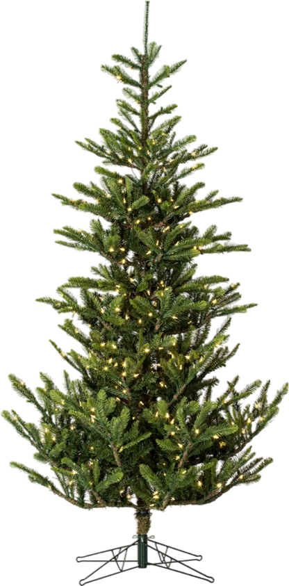 Richell Vickerman Alberta Spruce Artificial Christmas Tree 6' x 48" Warm White LED Lights New - G160261LED