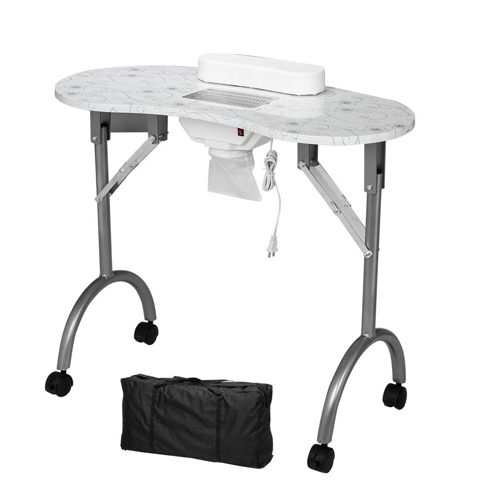 Omysalon 1 Operator Basic Nail Salon Package with Two Drawers White - G59000139