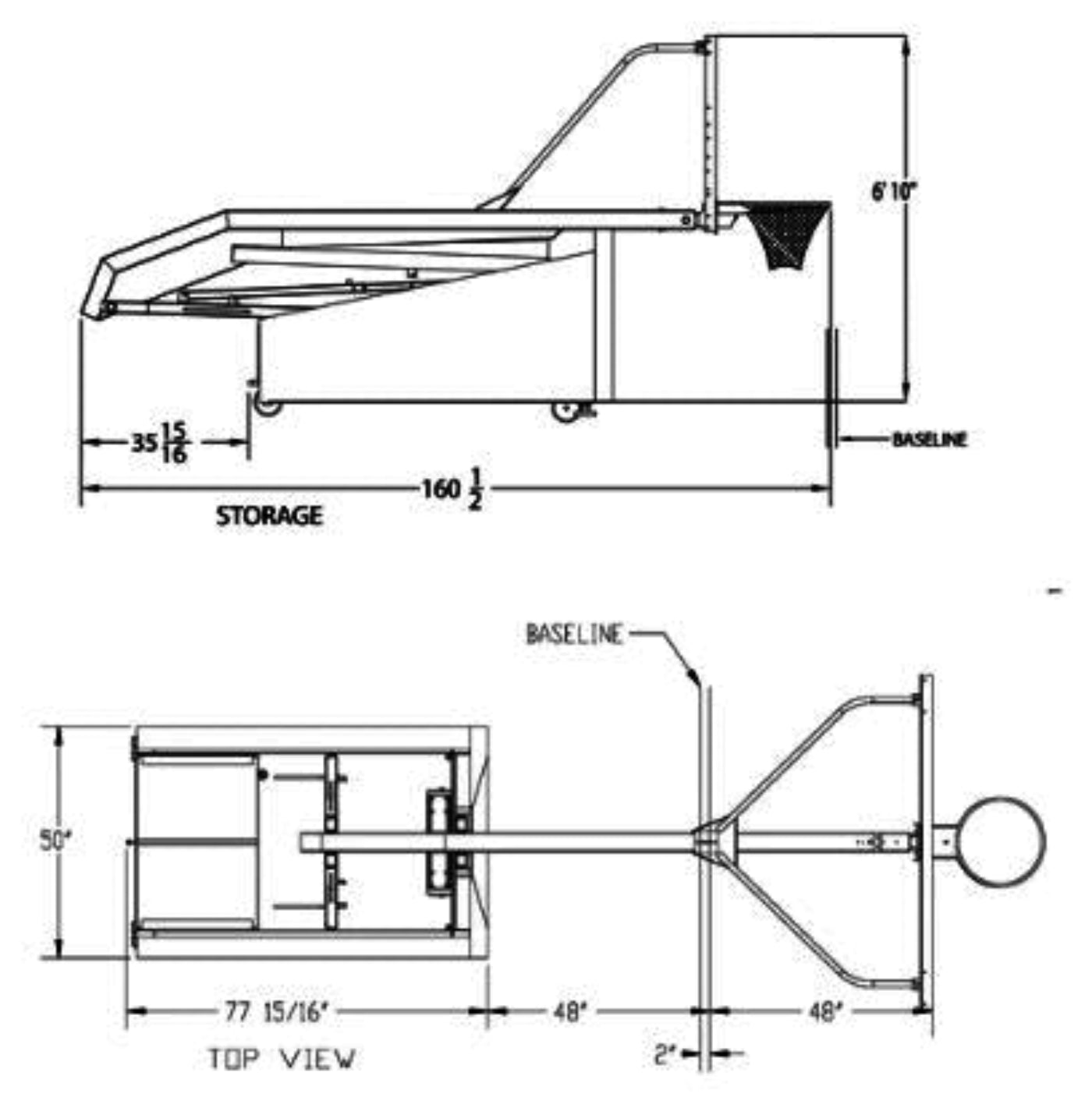 Spalding G8 Portable Backstop - 401-975