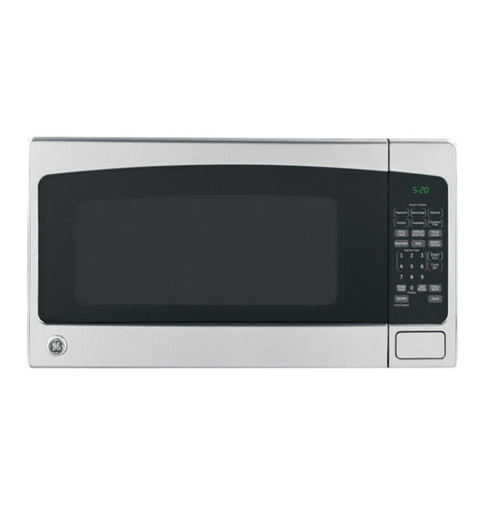 GE Appliances 2.0 Cu. Ft. Capacity Countertop Microwave Oven Stainless Steel/Black - GCST20S1WSS