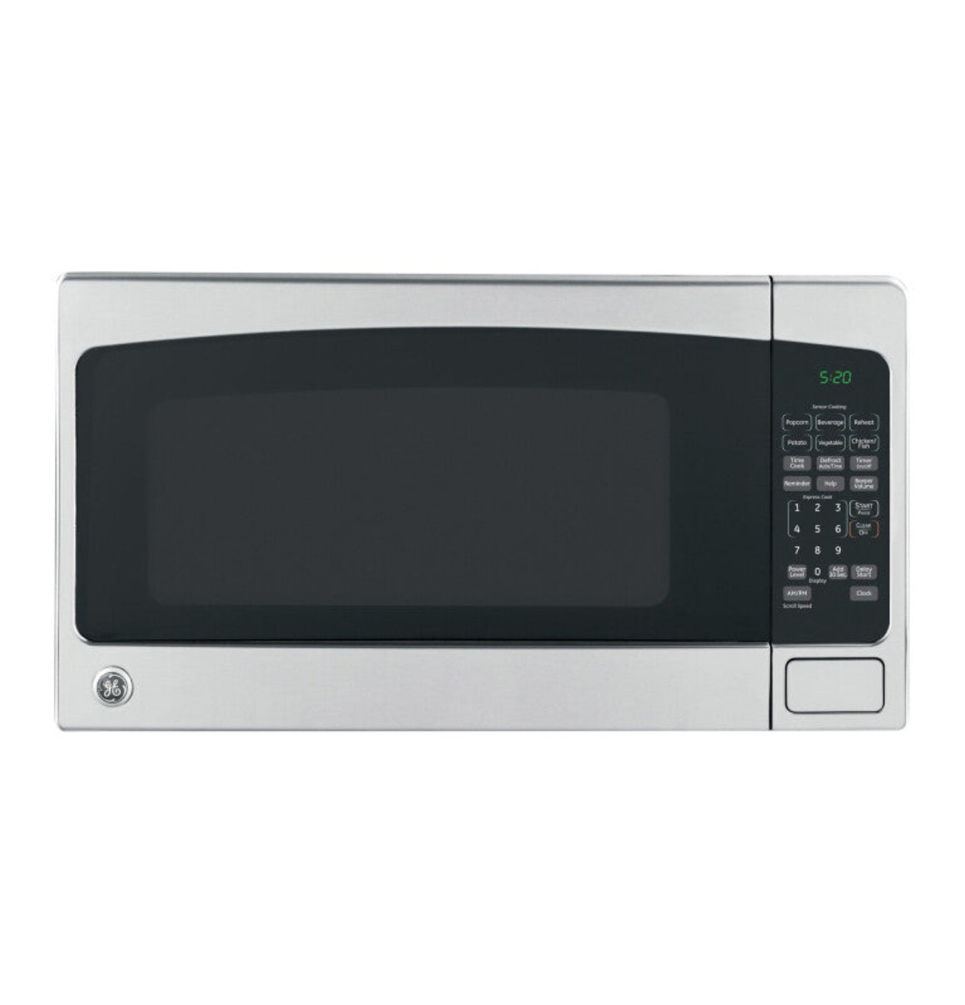 GE Appliances 2.0 Cu. Ft. Capacity Countertop Microwave Oven Stainless Steel/Black - GCST20S1WSS