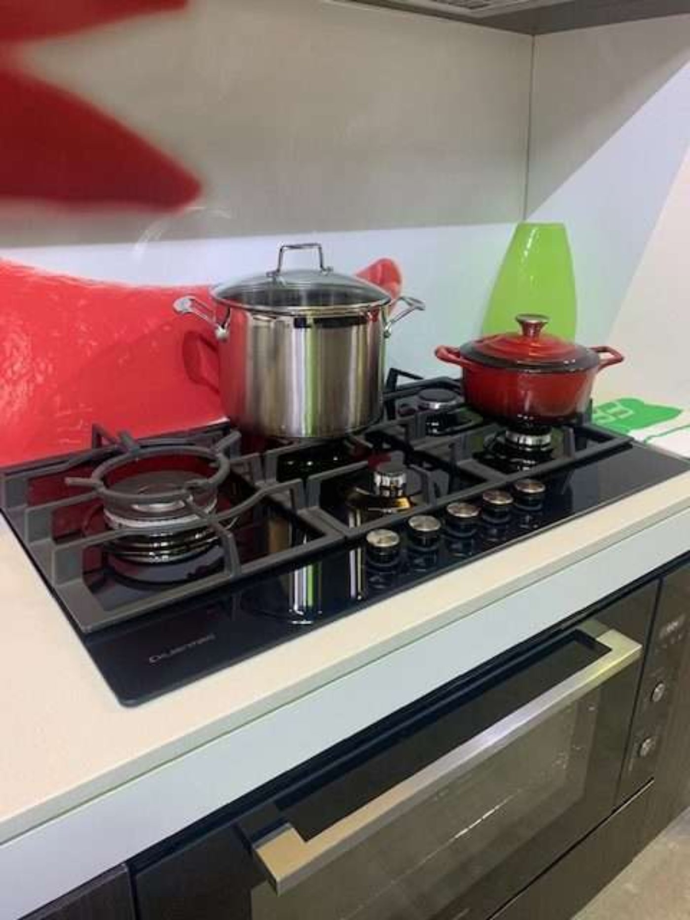 Kleenmaid 90cm Black Glass Cooktop - GCTK9012