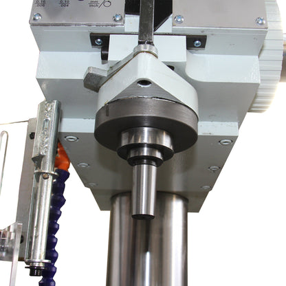 KAKA INDUSTRIAL Gear Head Vertical Drill Press, 2.2kW 220V 3-Phase, 8-Speed (108-1800 RPM), 40mm Max Drilling,5.9inches Spindle Travel,MT4 Taper,DRO Depth Control GD-40 - 190004V220