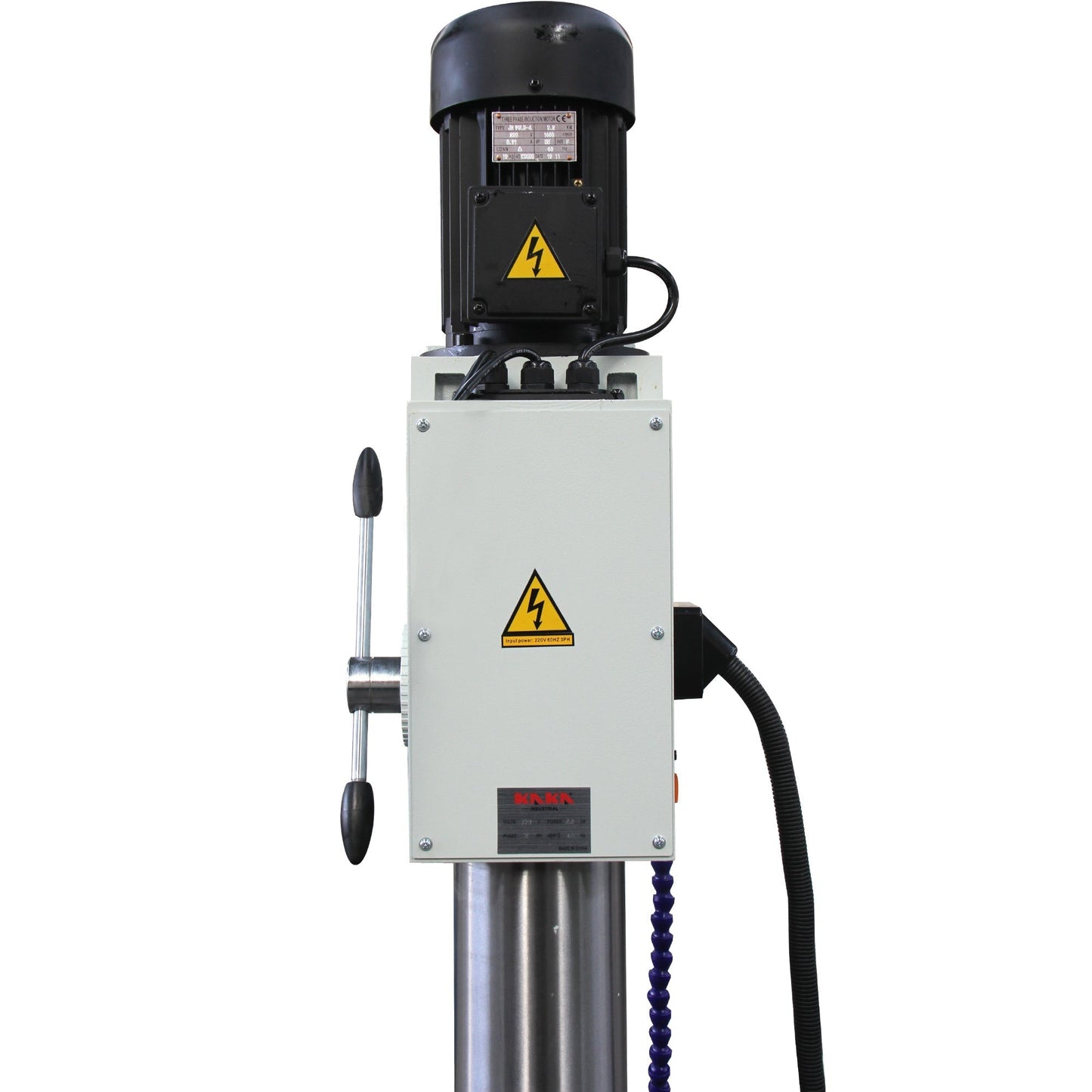 KAKA INDUSTRIAL Gear Head Vertical Drill Press, 2.2kW 220V 3-Phase, 8-Speed (108-1800 RPM), 40mm Max Drilling,5.9inches Spindle Travel,MT4 Taper,DRO Depth Control GD-40 - 190004V220