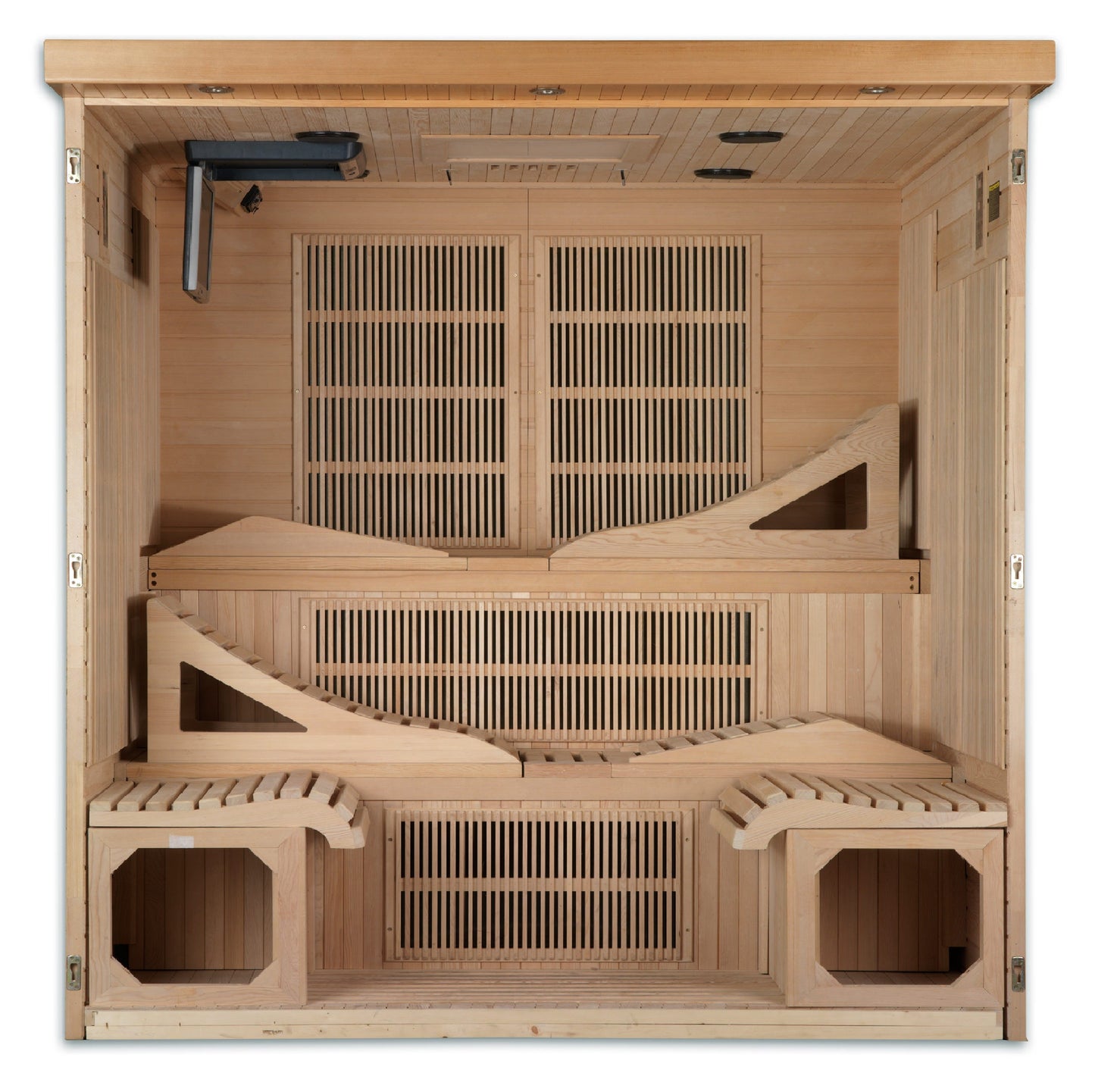 Golden Designs "Monaco" 6 Person Ultra Low EMF Far IR Sauna - DYN-6996-01 Elite