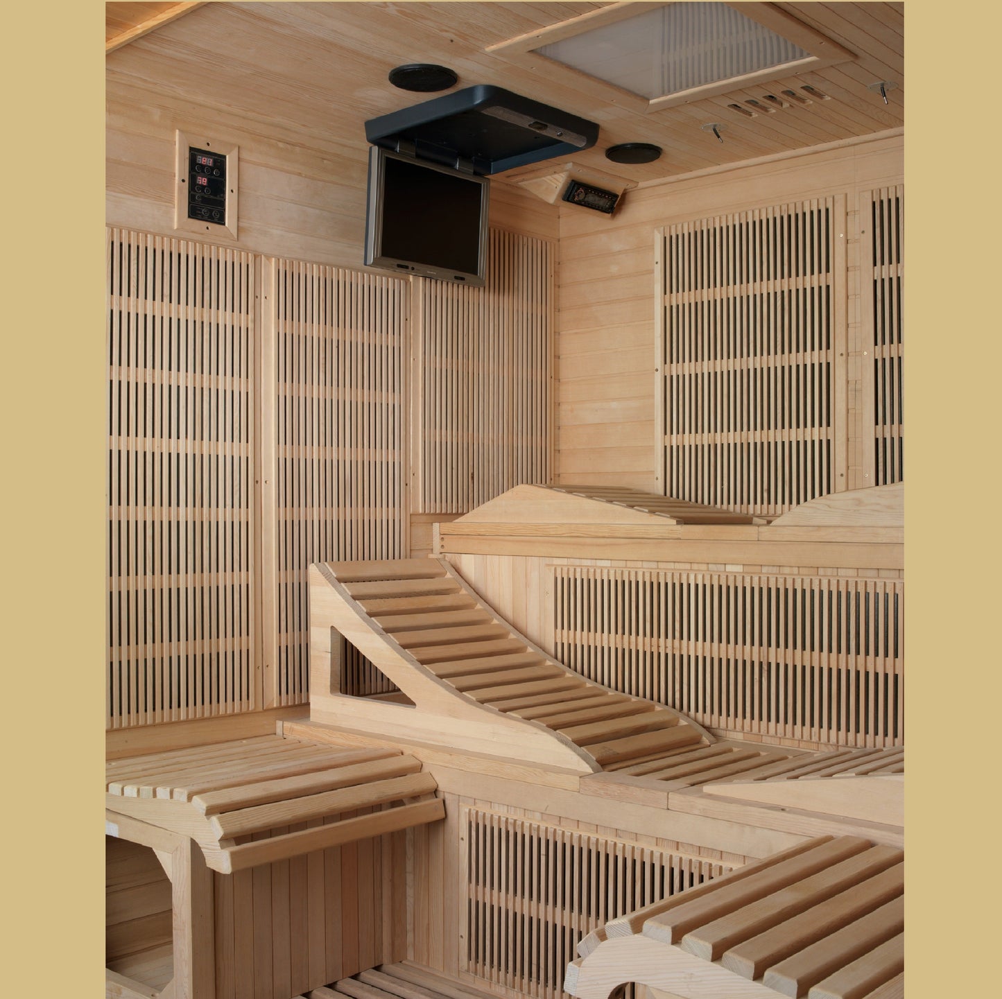 Golden Designs "Monaco" 6 Person Ultra Low EMF Far IR Sauna - DYN-6996-01 Elite